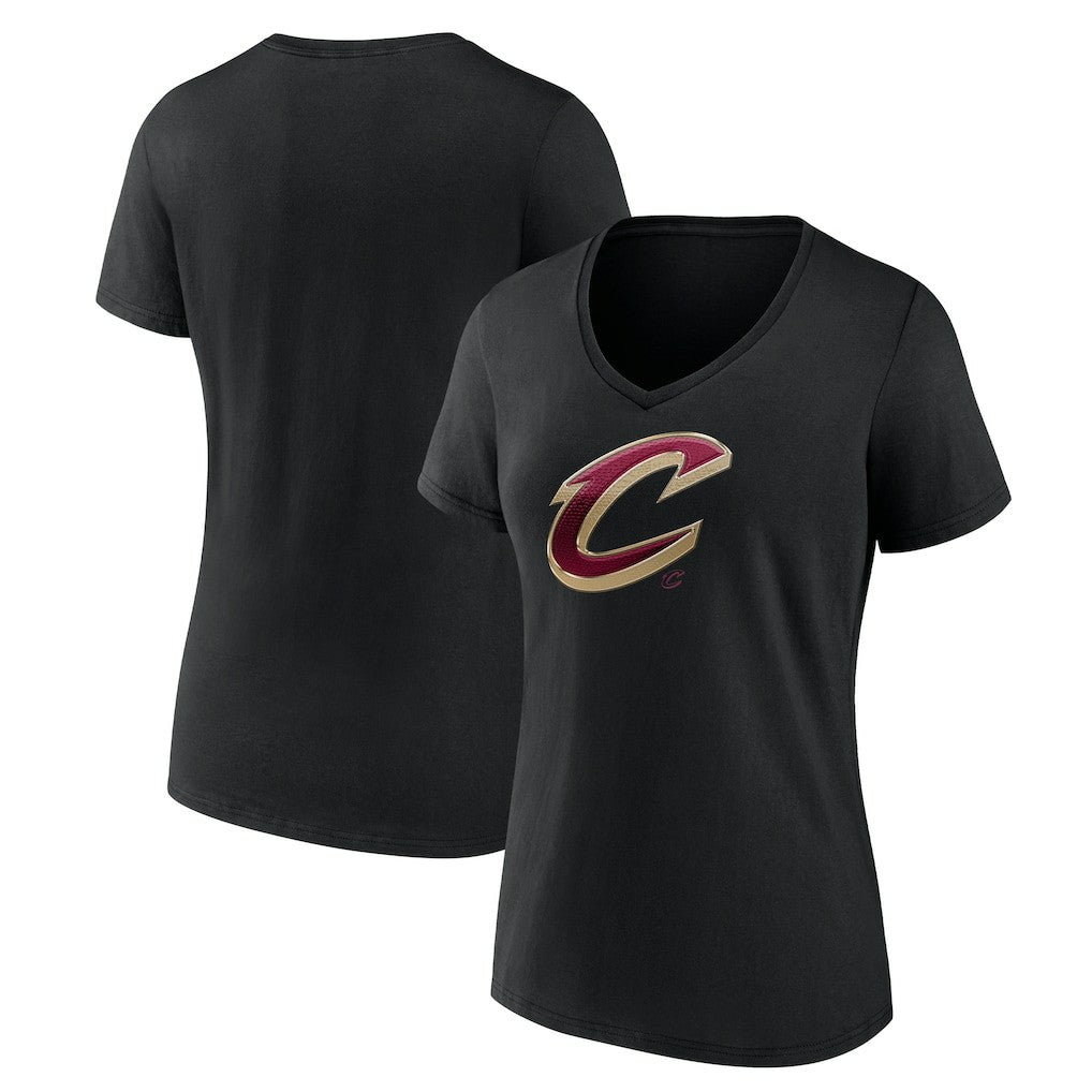 Cleveland Cavaliers Women's Midnight Mascot V-Neck T-Shirt Black - NBA