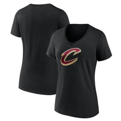 Cleveland Cavaliers Women's Midnight Mascot V-Neck T-Shirt Black - NBA