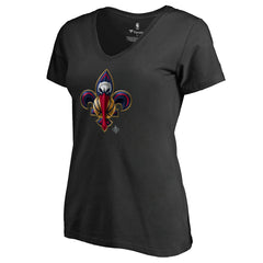 New Orleans Pelicans Women's Midnight Mascot V-Neck T-Shirt Black - NBA