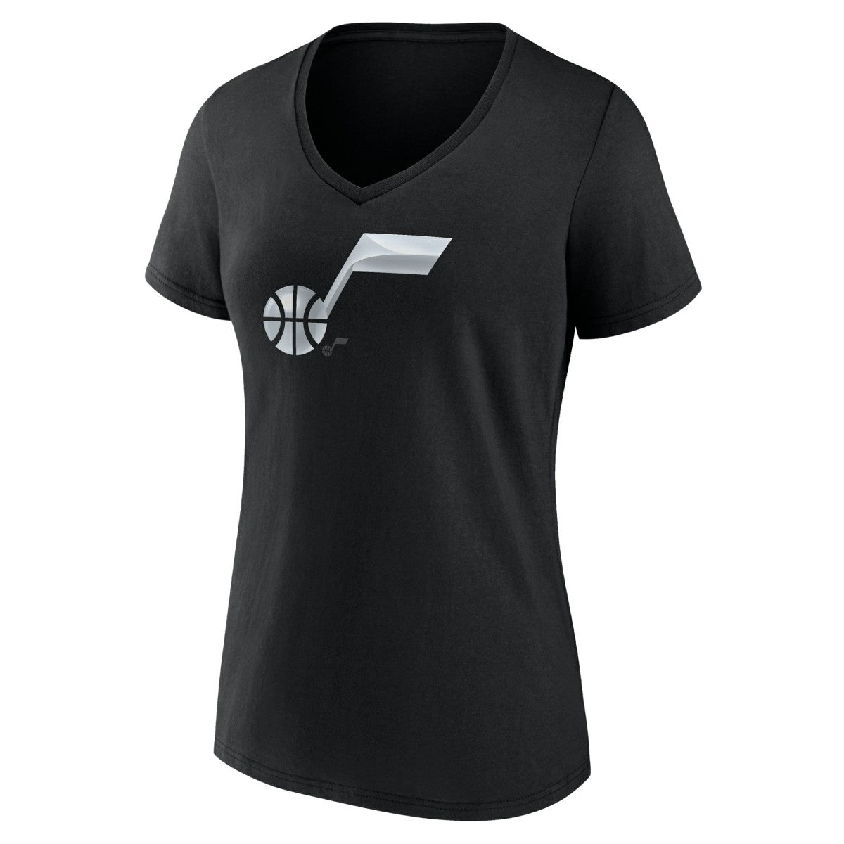 Utah Jazz Women's Midnight Mascot V-Neck T-Shirt Black - NBA