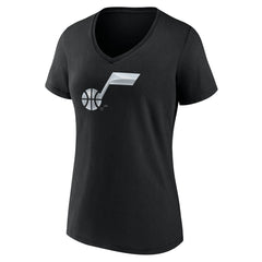 Utah Jazz Women's Midnight Mascot V-Neck T-Shirt Black - NBA