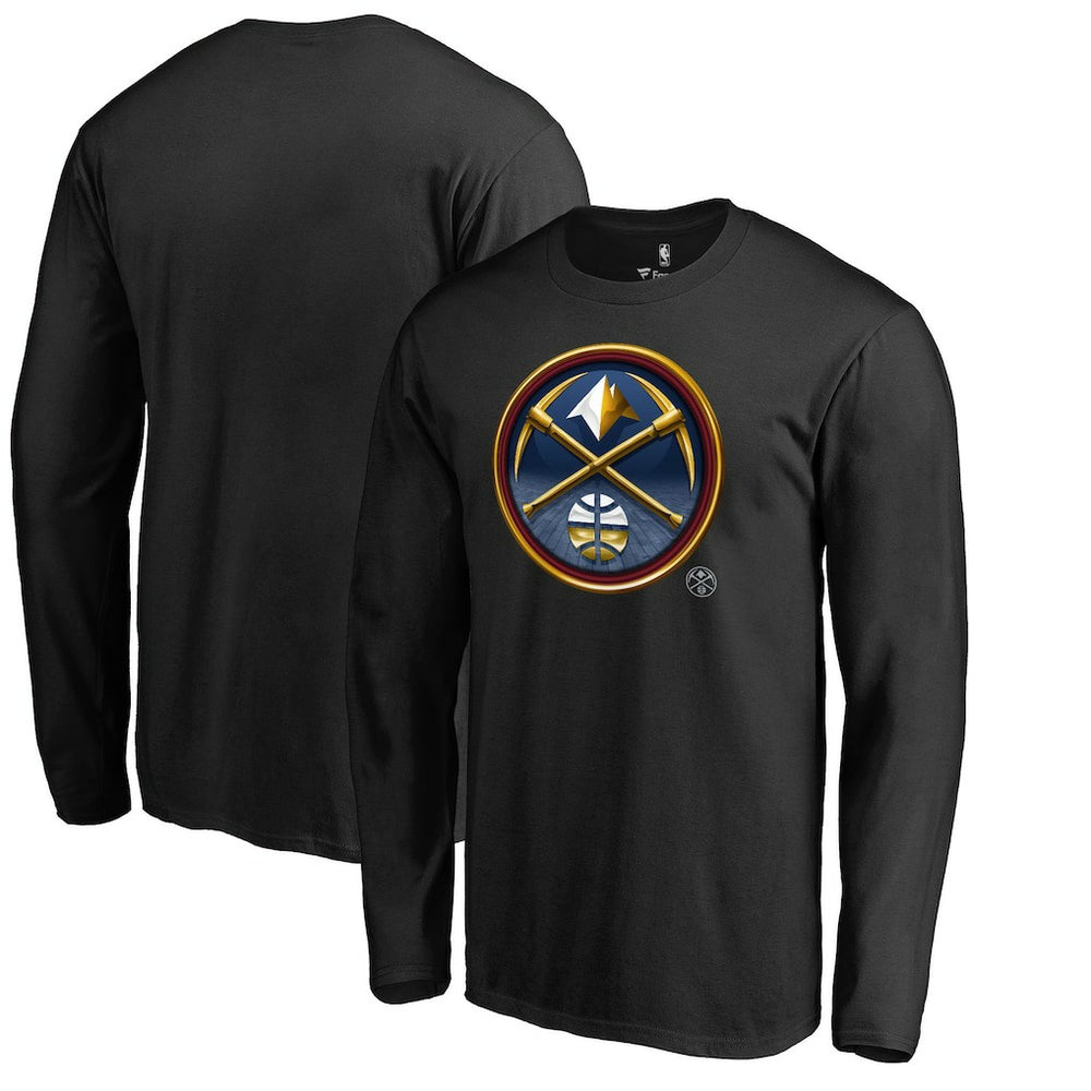 Denver Nuggets Midnight Mascot Long Sleeve T-Shirt Black - NBA