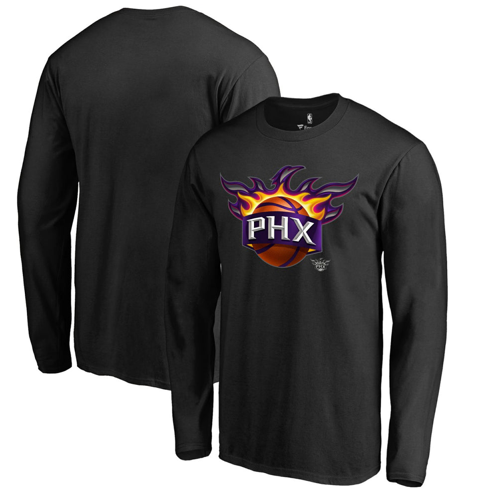 Phoenix Suns Midnight Mascot Long Sleeve T-Shirt Black - NBA
