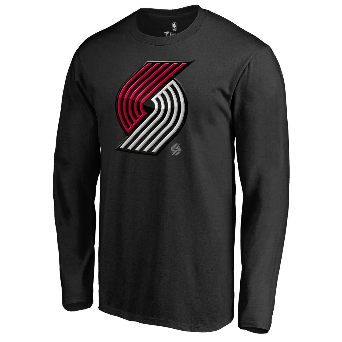 Portland Trail Blazers Midnight Mascot Long Sleeve T-Shirt Black - NBA