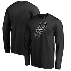 San Antonio Spurs Midnight Mascot Long Sleeve T-Shirt Black - NBA