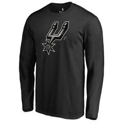 San Antonio Spurs Midnight Mascot Long Sleeve T-Shirt Black - NBA