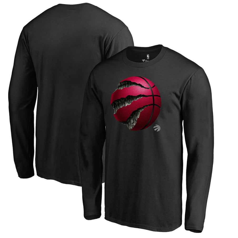 Toronto Raptors Midnight Mascot Long Sleeve T-Shirt Black - NBA