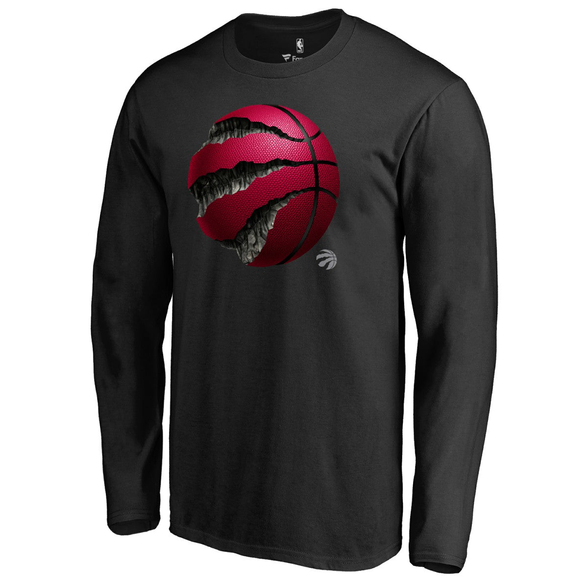Toronto Raptors Midnight Mascot Long Sleeve T-Shirt Black - NBA