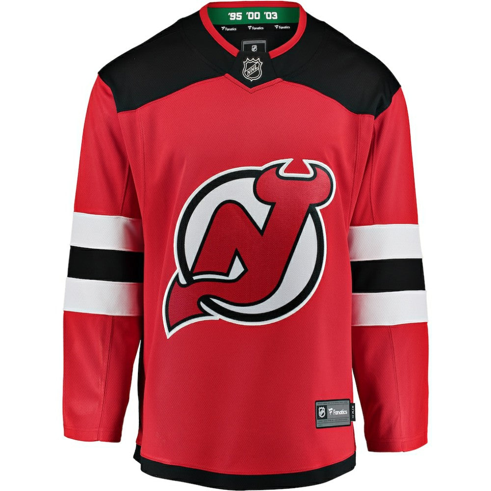 New Jersey Devils Fanatics Youth Breakaway Home Jersey - Red - NHL