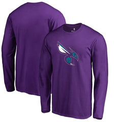 Charlotte Hornets Alternate Logo Long Sleeve T-Shirt Purple - NBA
