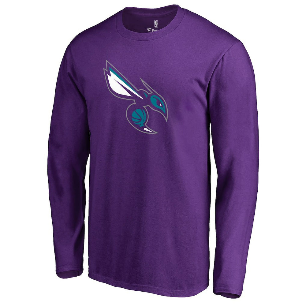 Charlotte Hornets Alternate Logo Long Sleeve T-Shirt Purple - NBA