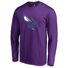 Charlotte Hornets Alternate Logo Long Sleeve T-Shirt Purple - NBA
