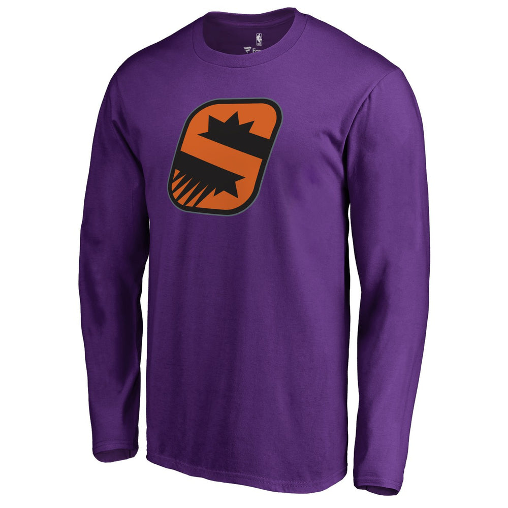 Phoenix Suns Alternate Logo Long Sleeve T-Shirt Purple - NBA