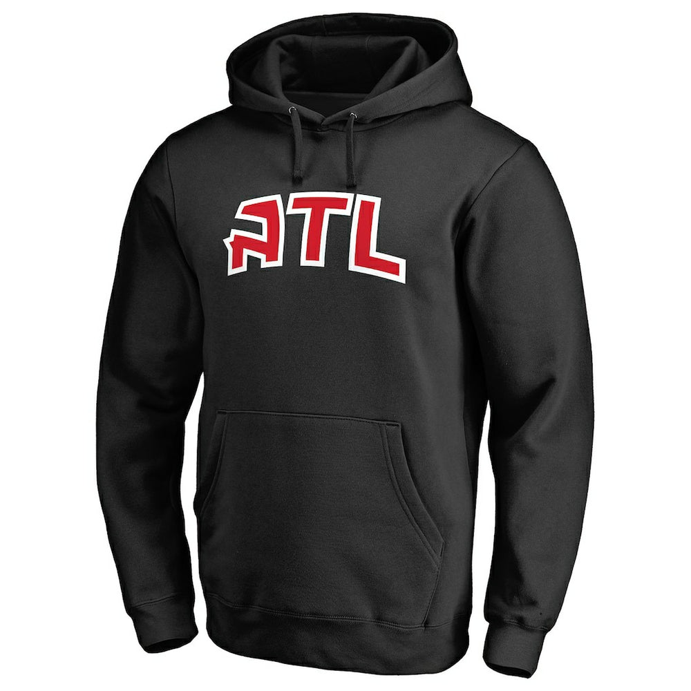 Atlanta Hawks Alternate Logo Pullover Hoodie Black - NBA