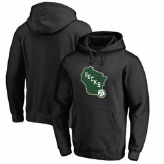 Milwaukee Bucks Alternate Logo Pullover Hoodie Black - NBA