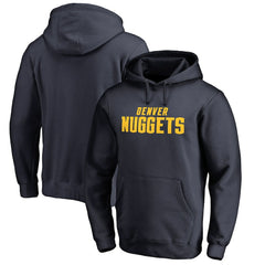 Denver Nuggets Wordmark Pullover Hoodie Navy - NBA