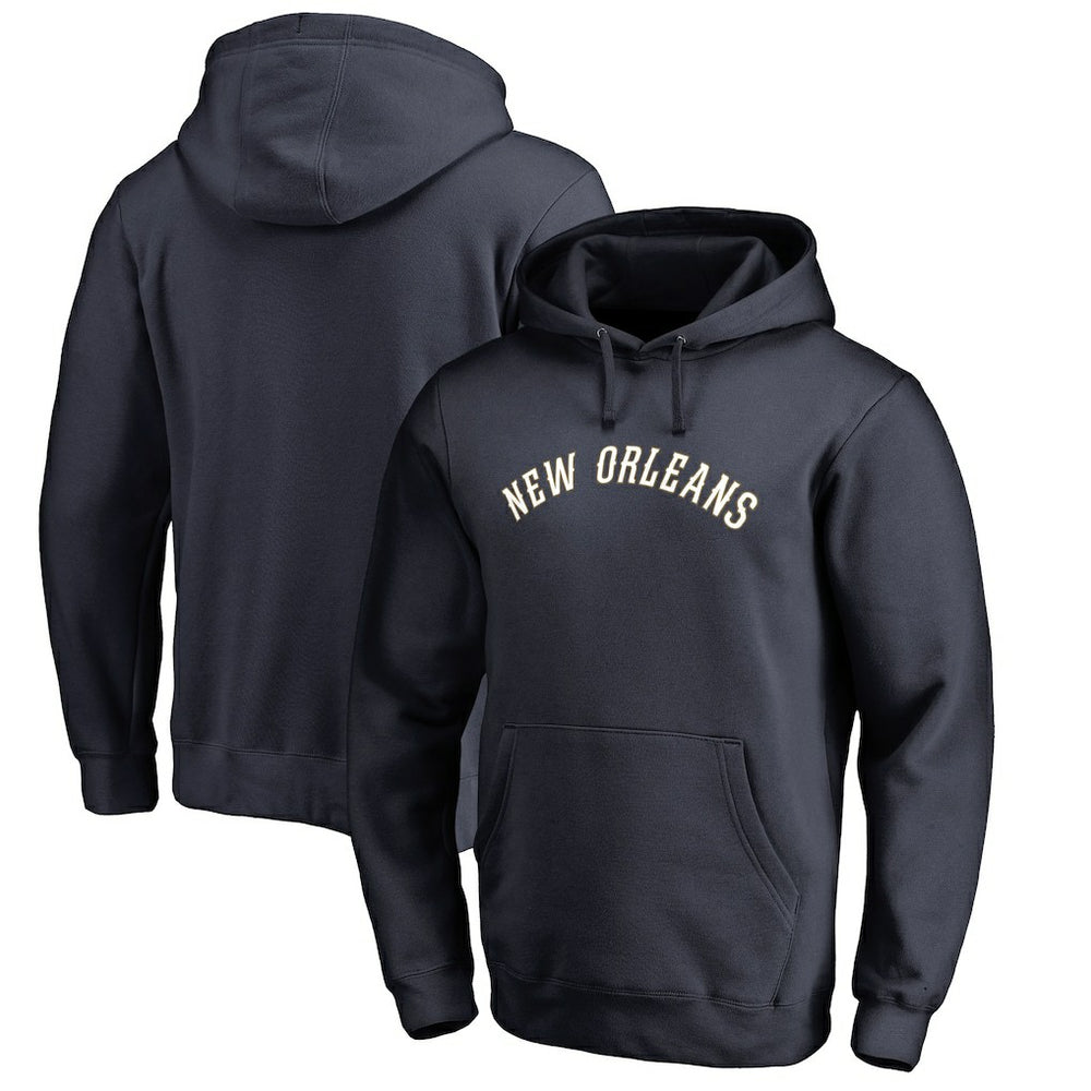 New Orleans Pelicans Wordmark Pullover Hoodie Navy - NBA
