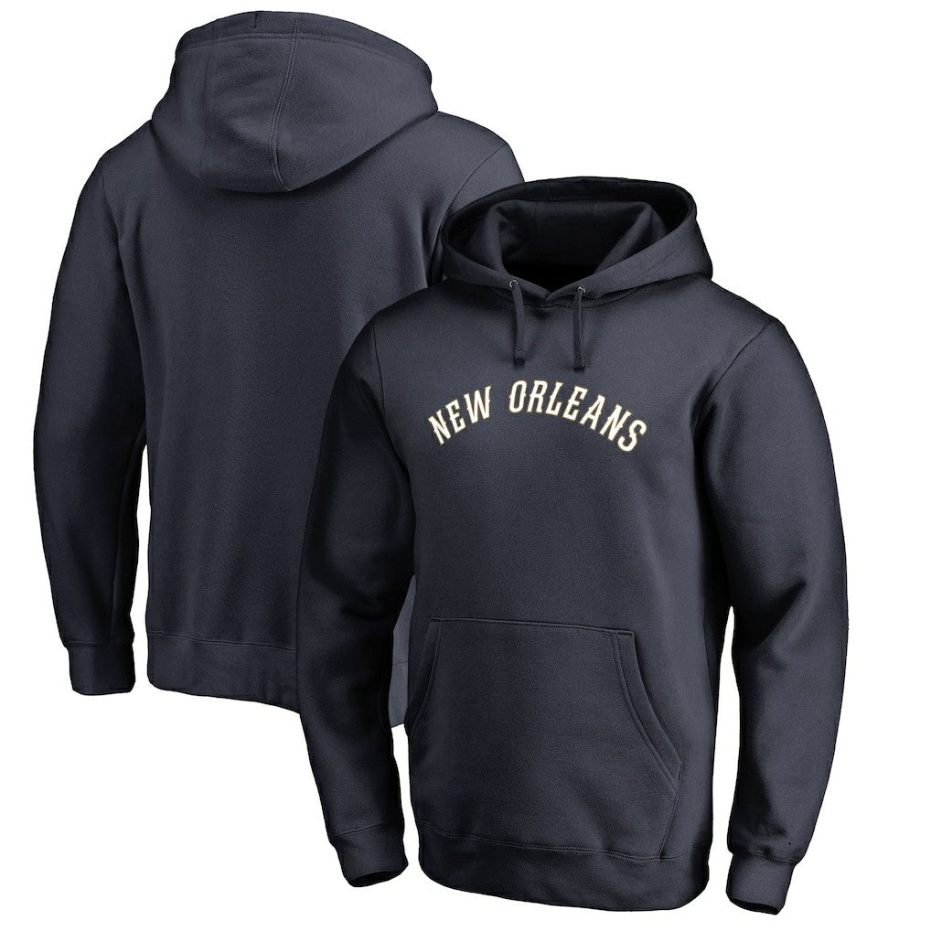New Orleans Pelicans Wordmark Pullover Hoodie Navy - NBA
