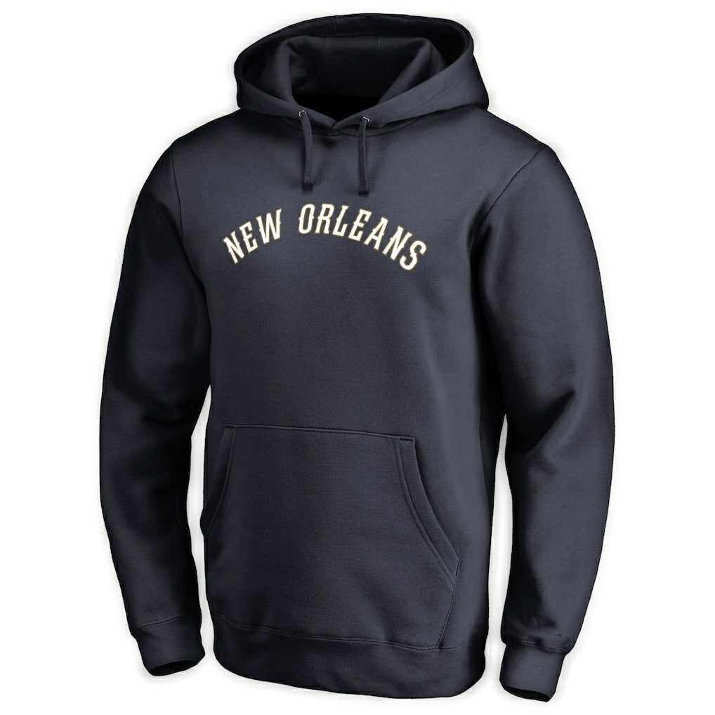 New Orleans Pelicans Wordmark Pullover Hoodie Navy - NBA