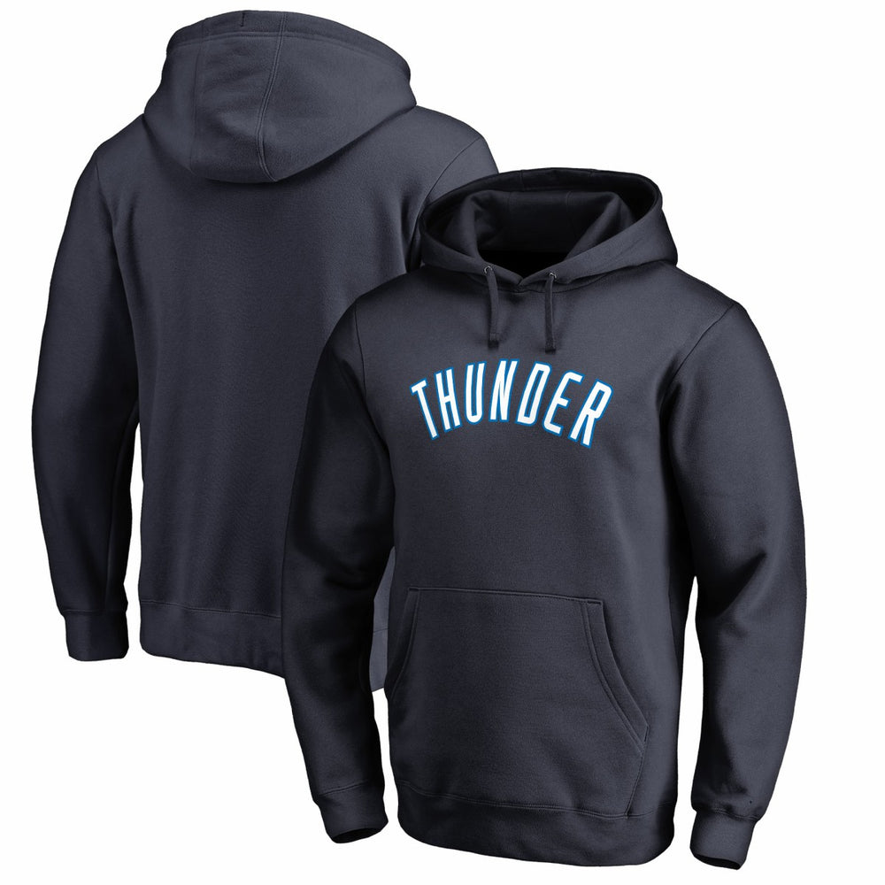 Oklahoma City Thunder Wordmark Pullover Hoodie Navy - NBA