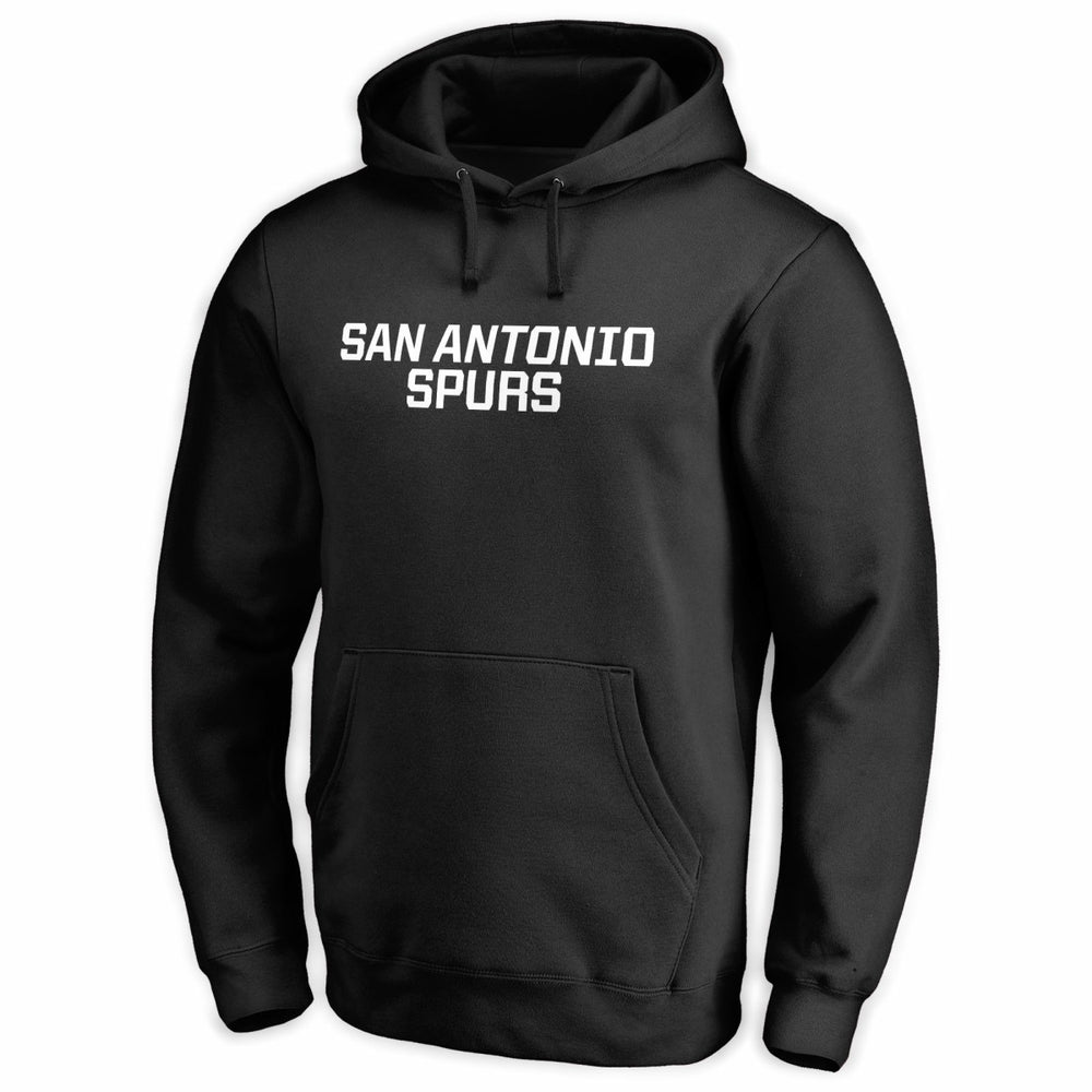 San Antonio Spurs Wordmark Pullover Hoodie Black - NBA