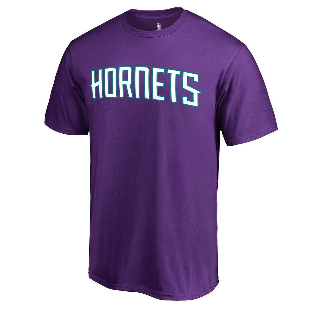 Charlotte Hornets Primary Wordmark T-Shirt Purple - NBA
