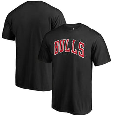 Chicago Bulls Primary Wordmark T-Shirt Black - NBA