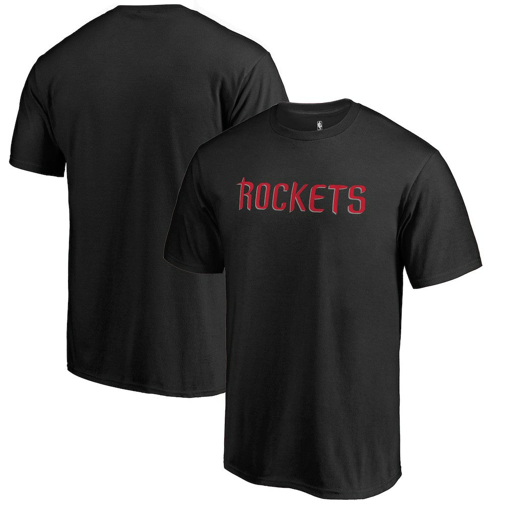 Houston Rockets Primary Wordmark T-Shirt Black - NBA