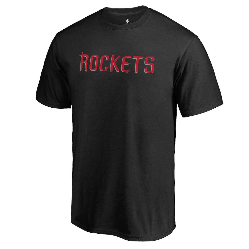 Houston Rockets Primary Wordmark T-Shirt Black - NBA