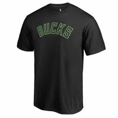 Milwaukee Bucks Primary Wordmark T-Shirt Black - NBA