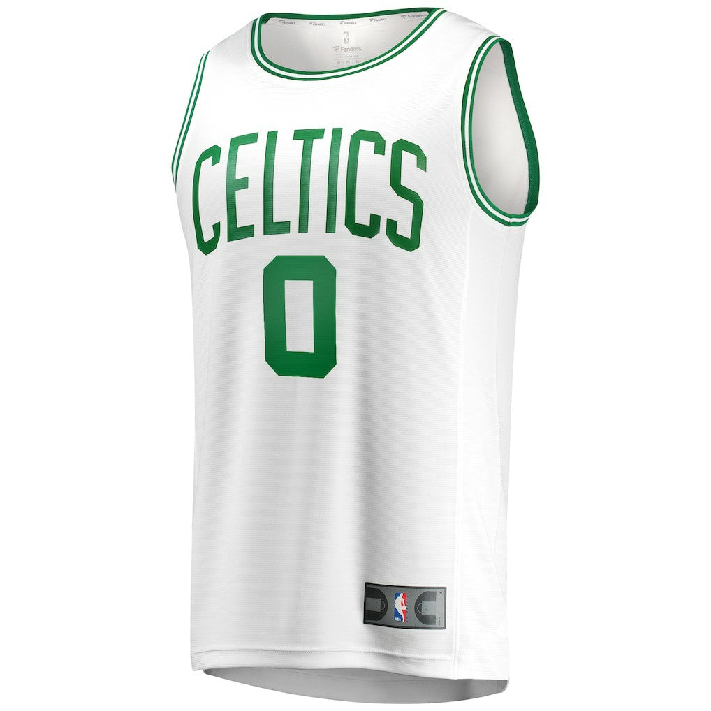 Jayson Tatum Boston Celtics Fast Break Replica Away Jersey White Association Edition - NBA