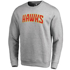 Atlanta Hawks Wordmark Pullover Sweatshirt Heathered Gray - NBA