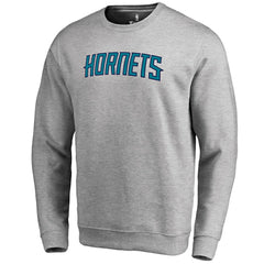 Charlotte Hornets Wordmark Pullover Sweatshirt Heathered Gray - NBA