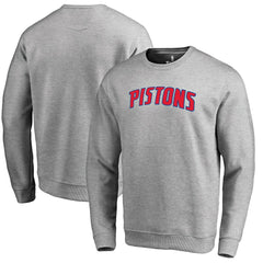 Detroit Pistons Wordmark Pullover Sweatshirt Heathered Gray - NBA