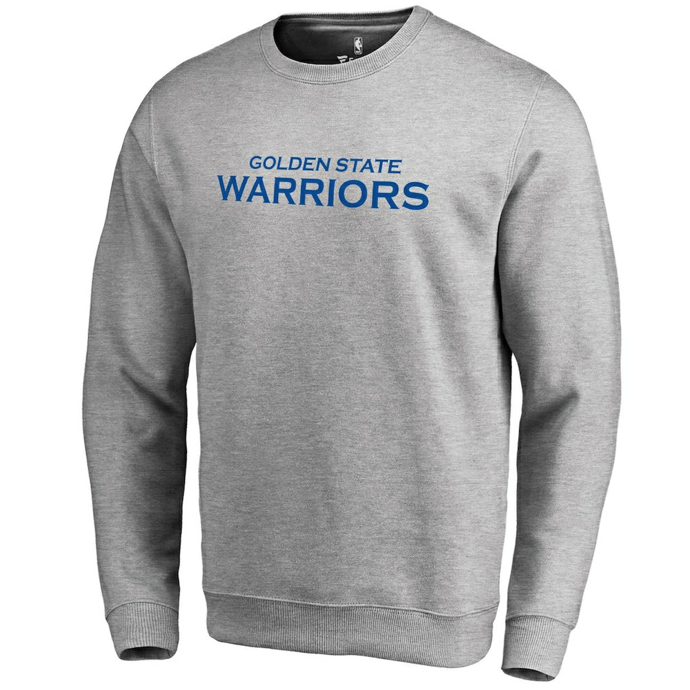 Golden State Warriors Wordmark Pullover Sweatshirt Heathered Gray - NBA