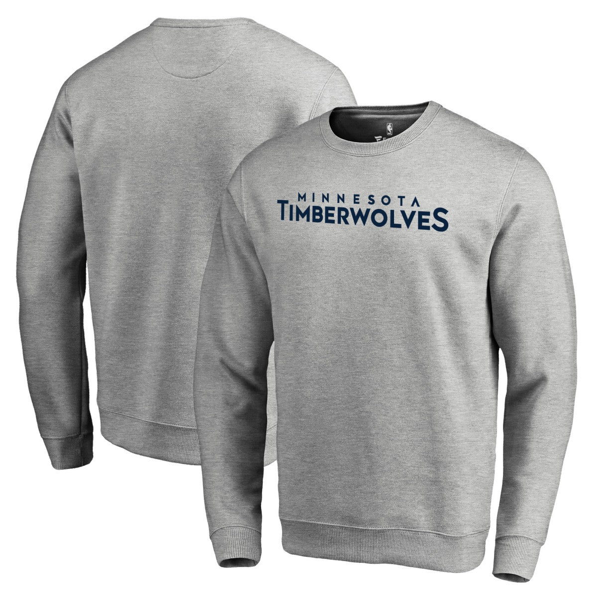 Minnesota Timberwolves Wordmark Pullover Sweatshirt Heathered Gray - NBA