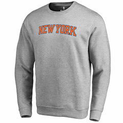 New York Knicks Wordmark Pullover Sweatshirt Heathered Gray - NBA