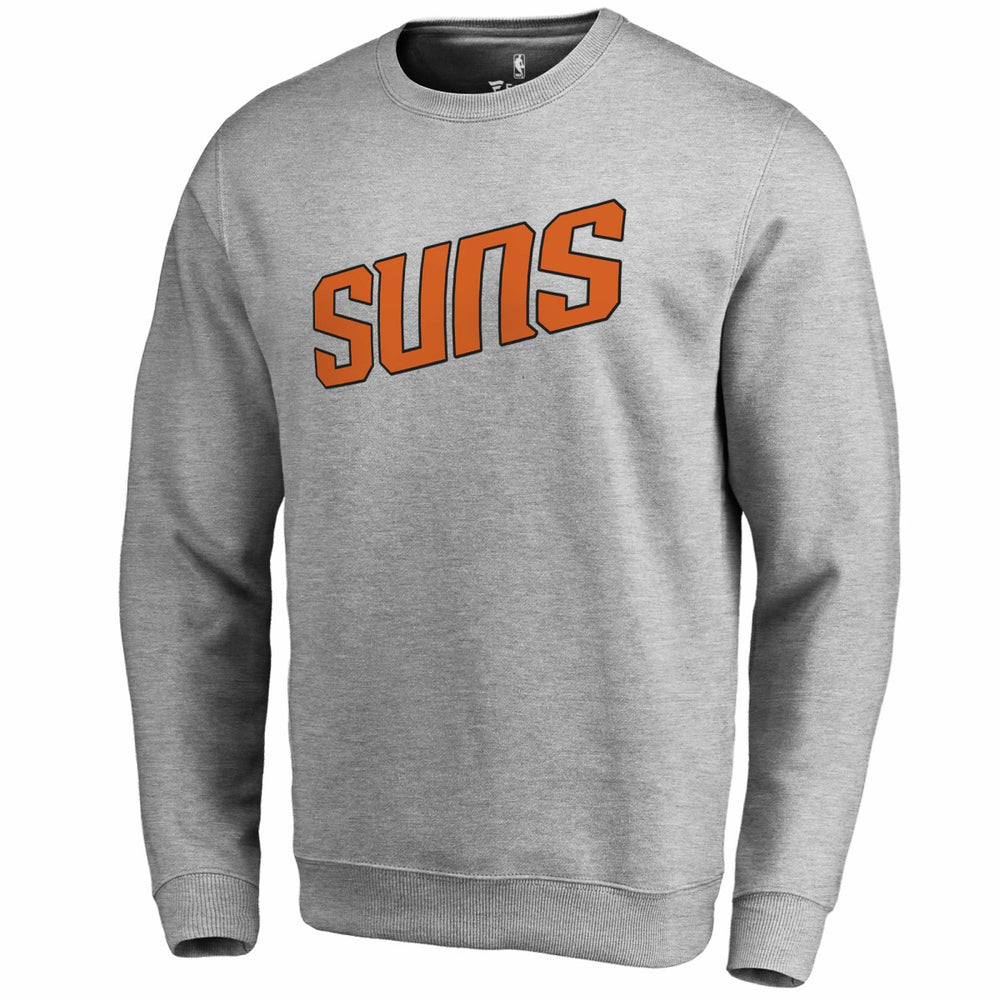 Phoenix Suns Wordmark Pullover Sweatshirt Heathered Gray - NBA
