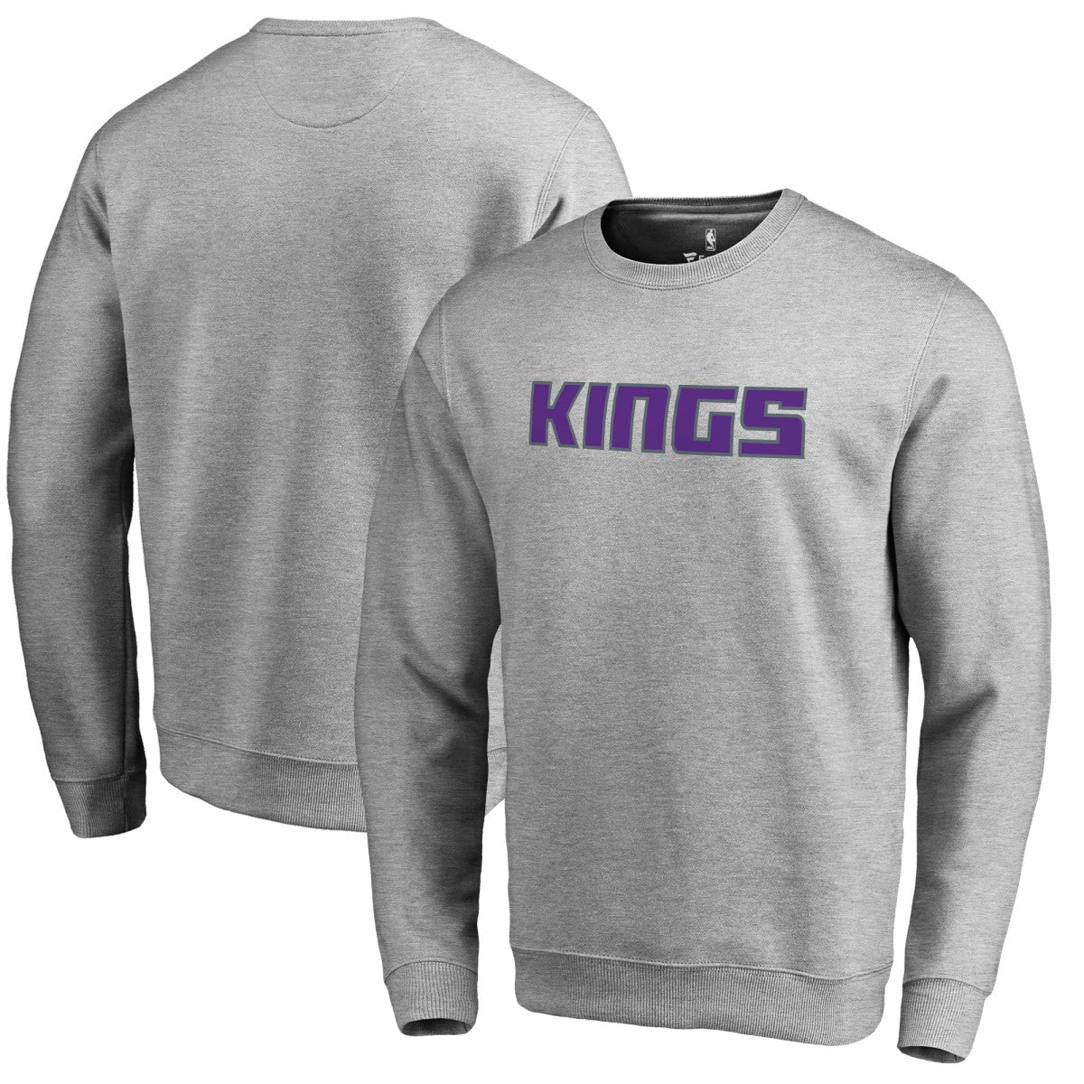 Sacramento Kings Wordmark Pullover Sweatshirt Heathered Gray - NBA