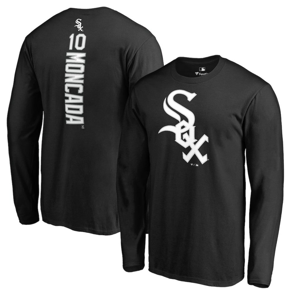 Yoan Moncada Chicago White Sox Backer Long Sleeve T-Shirt - MLB