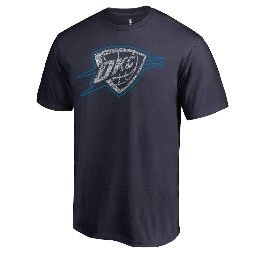 Oklahoma City Thunder Static Logo T-Shirt Navy - NBA