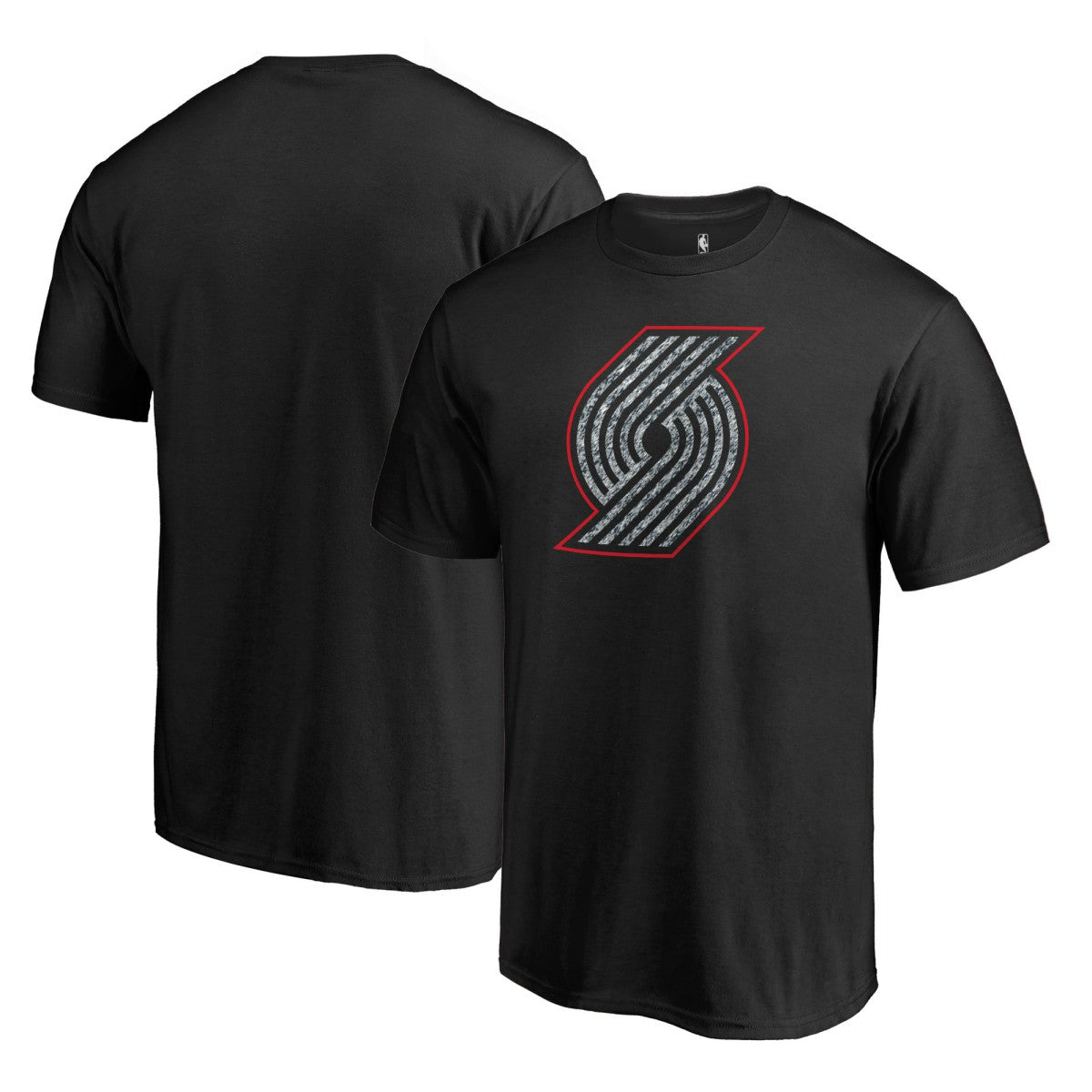 Portland Trail Blazers Static Logo T-Shirt Black - NBA