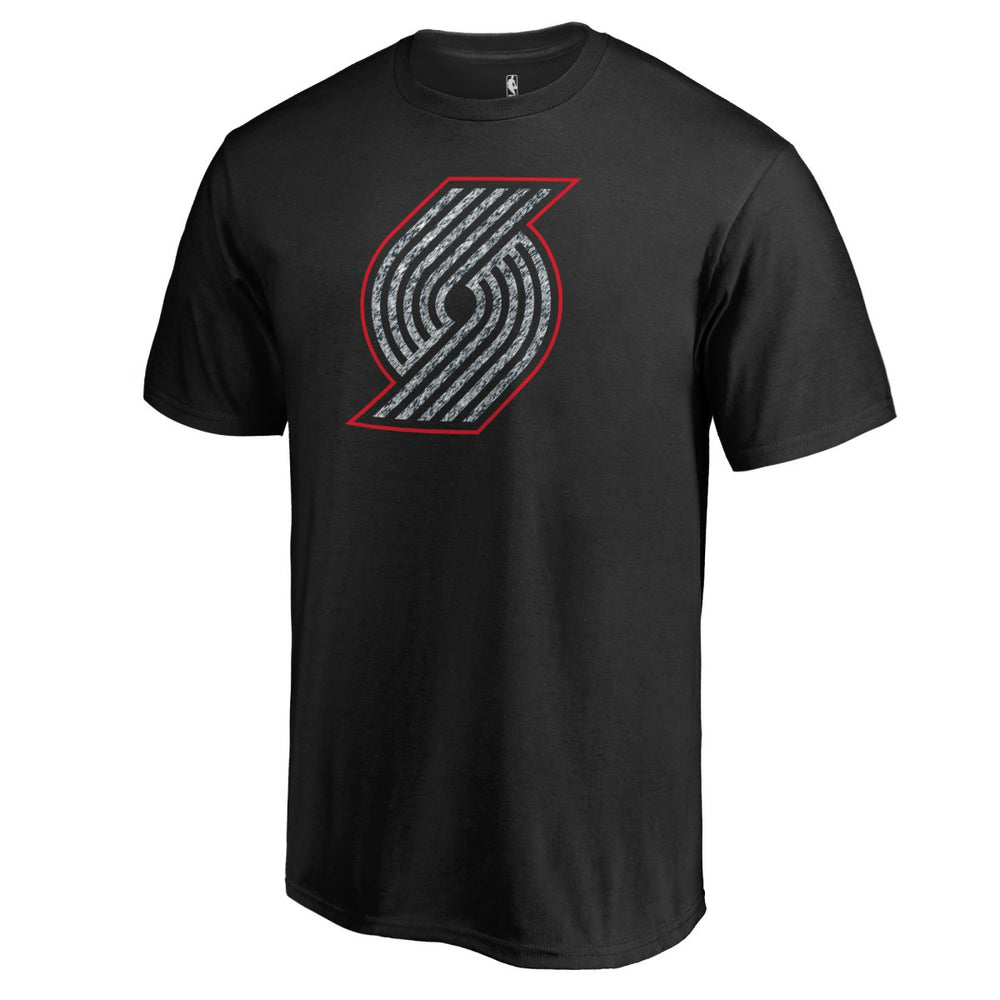 Portland Trail Blazers Static Logo T-Shirt Black - NBA
