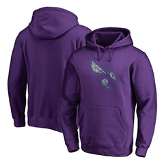 Charlotte Hornets Static Logo Pullover Hoodie Purple - NBA