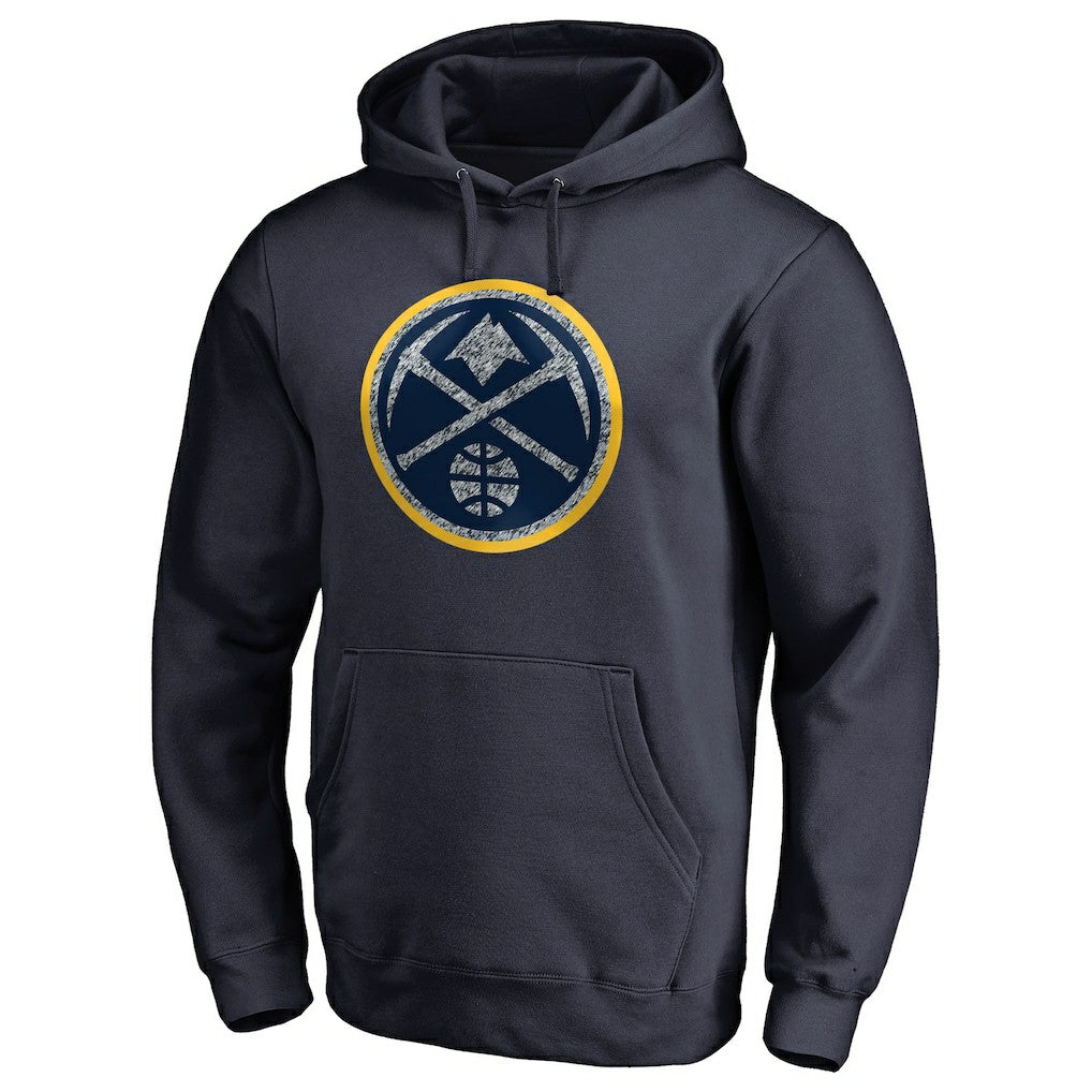 Denver Nuggets Static Logo Pullover Hoodie Navy - NBA