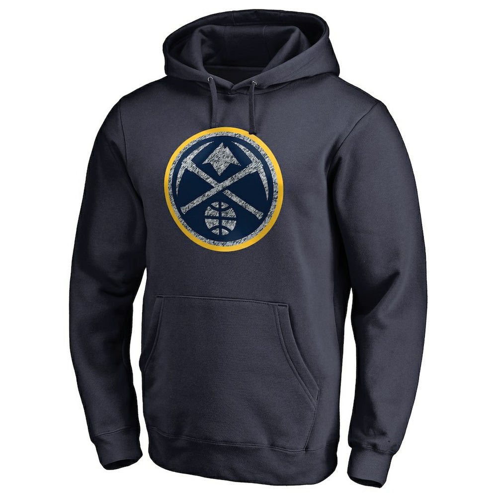 Denver Nuggets Static Logo Pullover Hoodie Navy - NBA