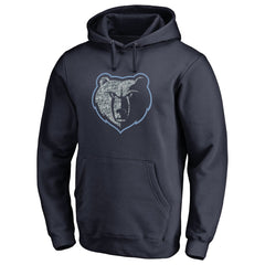 Memphis Grizzlies Static Logo Pullover Hoodie Navy - NBA