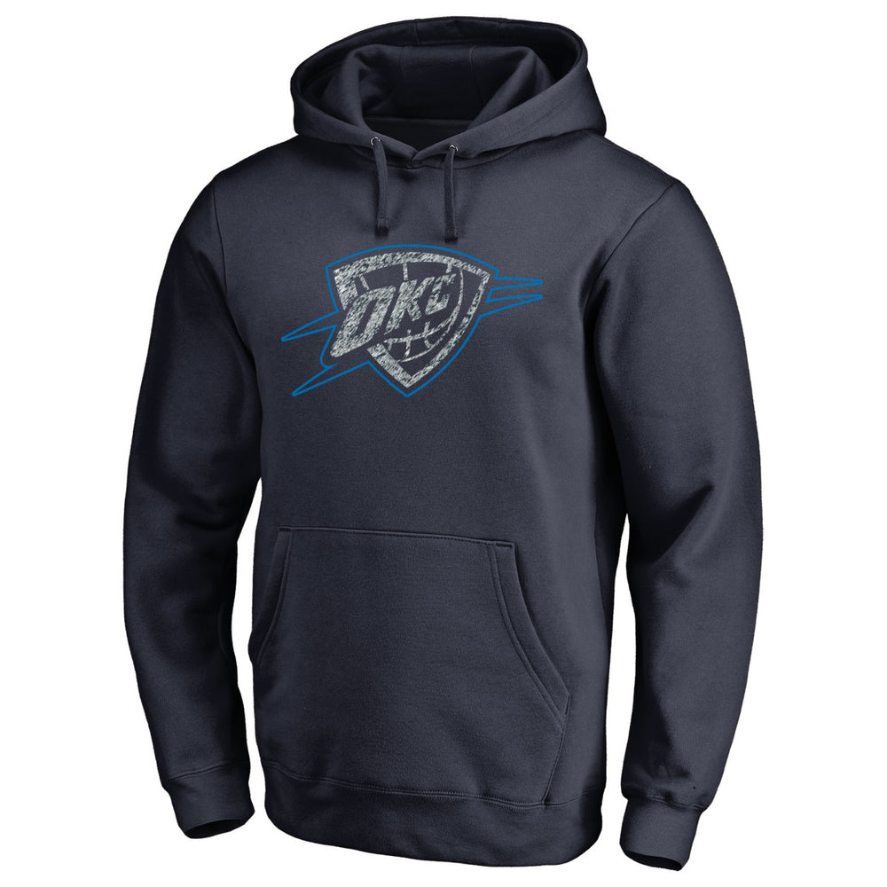 Oklahoma City Thunder Static Logo Pullover Hoodie Navy - NBA