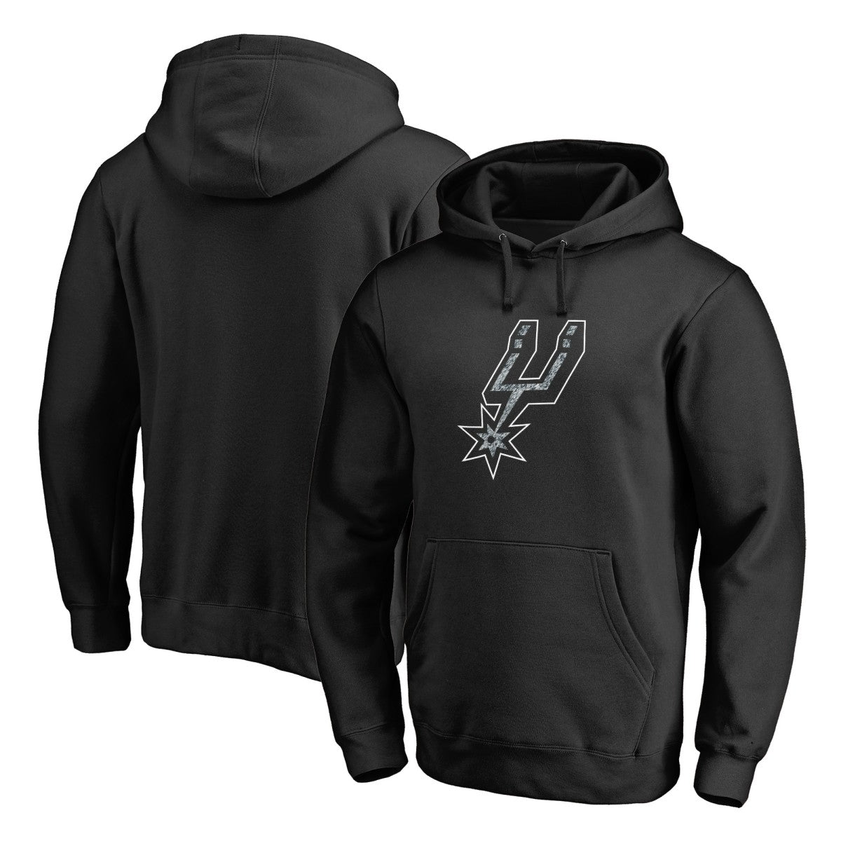 San Antonio Spurs Static Logo Pullover Hoodie Black - NBA