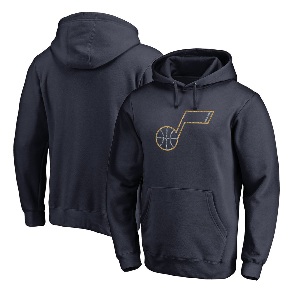 Utah Jazz Static Logo Pullover Hoodie Navy - NBA